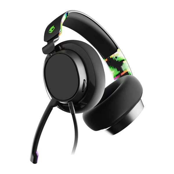 אוזניות גיימינג חוטיות שחור/ירוק Skullcandy SLYR Xbox עם סאונד מדויק ומיקרופון נשלף
