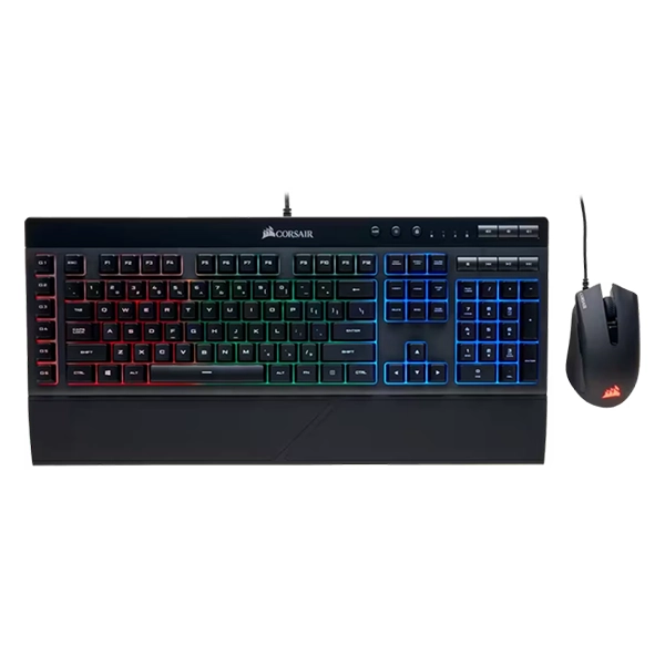 באנדל גיימינג Corsair 4-in-1 – מקלדת, עכבר, אוזניות ומשטח לעכבר לביצועים מושלמים