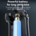 גימבל מקצועי מתקפל עם חצובה, מצלמת AI, תאורת LED וסיבוב 325 מעלות Yesido SF21