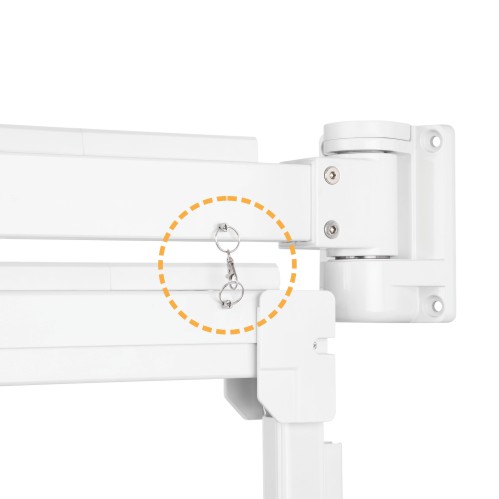 זרוע למסכים 17"-32" מתכווננת | Lumi LDA34-112 – התאמה מושלמת ונוחות מקסימלית