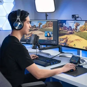 זרוע מיקרופון נמוכה Elgato Wave Mic Arm LP עם עיצוב אלגנטי וניהול כבלים מובנה
