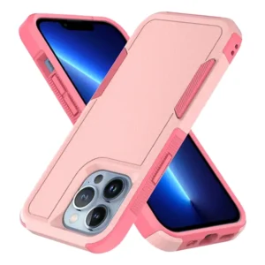 כיסוי קומבו משולב ל- iPhone 16 ורוד | מגן אולטימטיבי להגנה מקסימלית