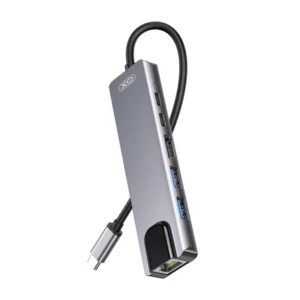 מתאם 6 ב-1 תחנת עגינה Type-C XO-HUB013 | פתרון חיבור מתקדם לכל מכשיר
