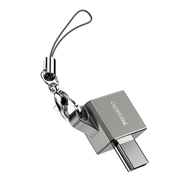 מתאם קומפקטי Type-C ל-USB לחיבור התקנים חיצוניים Yesido GS08