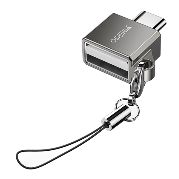 מתאם קומפקטי Type-C ל-USB לחיבור התקנים חיצוניים Yesido GS08
