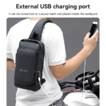 תיק קרוסבדי קומפקטי קל משקל עם יציאת USB ומנעול Yesido WB46