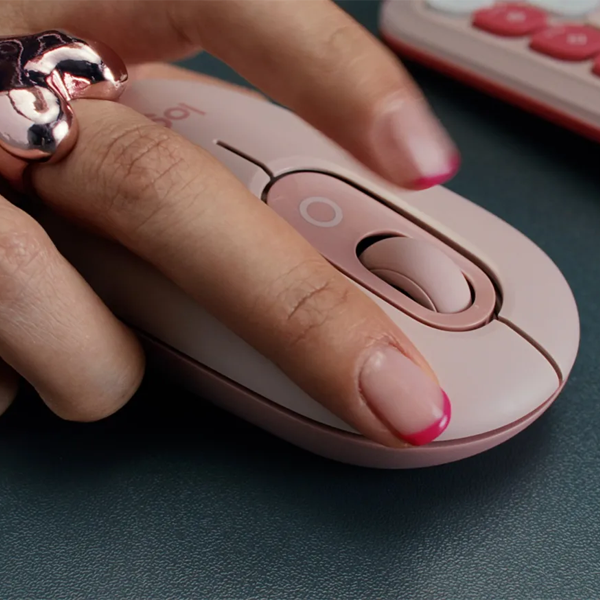 סט מקלדת ועכבר אלחוטיים Logitech POP ICON Combo לילך | עיצוב מיוחד, שקט ומותאם אישית