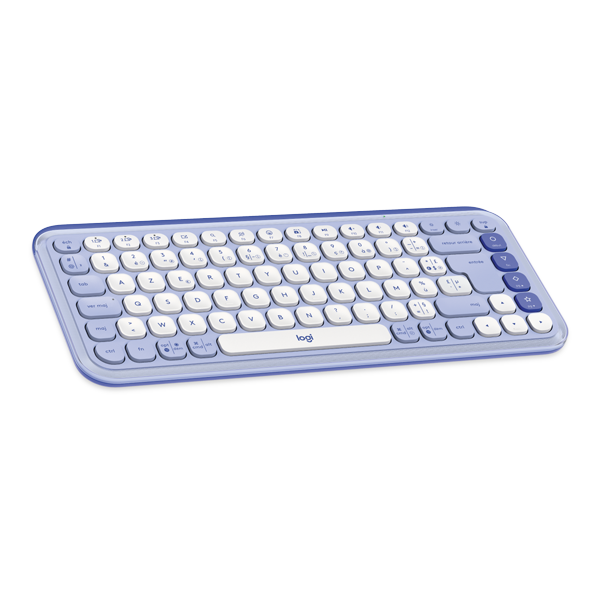 סט מקלדת ועכבר אלחוטיים Logitech POP ICON Combo לילך | עיצוב מיוחד, שקט ומותאם אישית