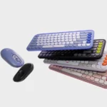 סט מקלדת ועכבר אלחוטיים Logitech POP ICON Combo לילך | עיצוב מיוחד, שקט ומותאם אישית