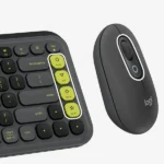סט מקלדת ועכבר אלחוטיים Logitech POP ICON Combo לילך | עיצוב מיוחד, שקט ומותאם אישית