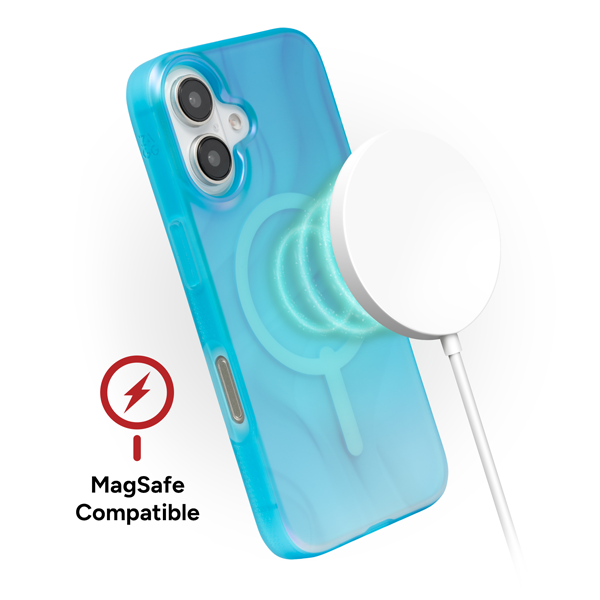 כיסוי לאייפון 16 פלוס צבעוני זוהר תומך MagSafe איכותי | ZAGG Milan Snap