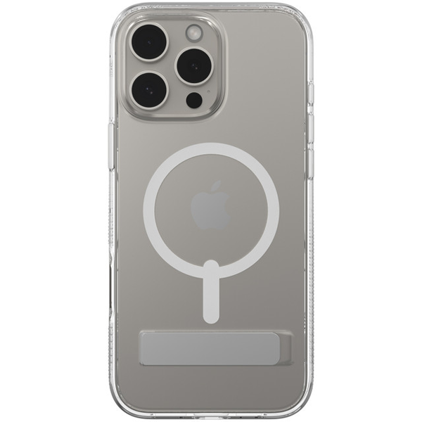 כיסוי לאייפון 16 פרו מקס שקוף עם מעמד תומך MagSafe איכותי | ZAGG Crystal Palace with Kickstand