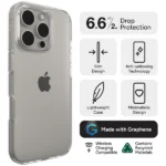 כיסוי לאייפון 16 פרו מקס שקוף תומך MagSafe קליל עם הגנה מתקדמת | ZAGG Crystal Palace Lite