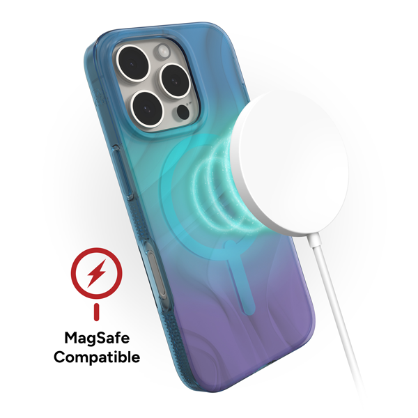 כיסוי לאייפון 16 פרו צבעוני זוהר תומך MagSafe איכותי | ZAGG Milan Snap