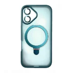 כיסוי מט לאייפון 16 ירוק עם סטנד MagSafe ומגן מצלמה | Velox MagRing