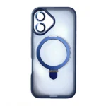 כיסוי מט לאייפון 16 כחול עם סטנד MagSafe ומגן מצלמה | Velox MagRing