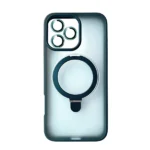 כיסוי מט לאייפון 16 פרו ירוק עם סטנד MagSafe ומגן מצלמה | Velox MagRing
