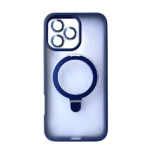 כיסוי מט לאייפון 16 פרו כחול עם סטנד MagSafe ומגן מצלמה | Velox MagRing