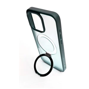 כיסוי מט לאייפון 16 פרו מקס ירוק עם סטנד MagSafe ומגן מצלמה | Velox MagRing