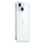 כיסוי מקורי לאייפון 15 שקוף תומך Magsafe מבית Apple 6