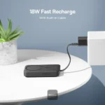 מטען נייד אלחוטי 10,000mAh 30W שחור תומך MagSafe וכבל Type-C מובנה | Baseus