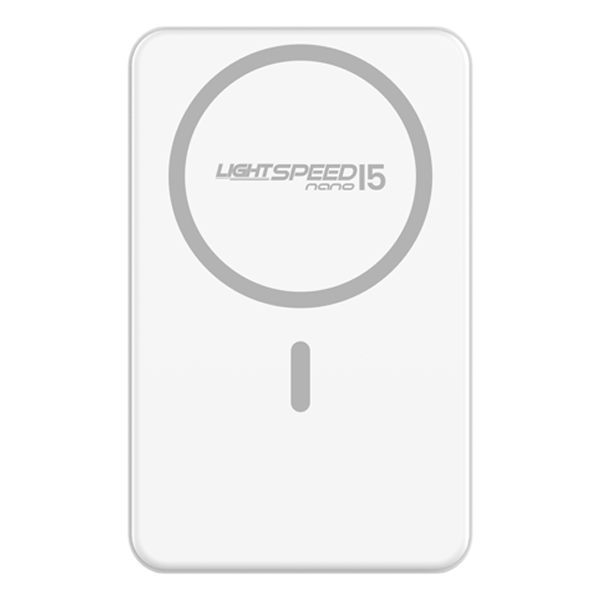 מטען נייד מגנטי 15W 10,000mAh תומך MagSafe לבן | PureGear