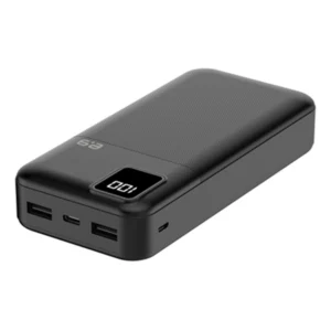 מטען נייד 20,000mAh 22.5W שחור עם מסך דיגיטלי | PureGear 20,000mAh 22.5W