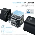 ראש מטען Type-C 45W שחור קומפקטי | Baseus PicoGo GaN