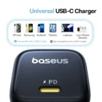 ראש מטען Type-C 45W שחור קומפקטי | Baseus PicoGo GaN