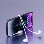 אוזניות חוט Lightning עם שלט ומיקרופון | Yesido YH51