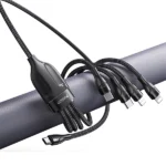 כבל USB-C קלוע 4 ב-1 באורך 1.2 מטר עם חיבורי USB-C ו-Lightning מהירים | Yesido CA110