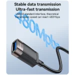 כבל מאריך USB ל-USB באורך 1.5 מטר | Yesido GS26