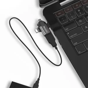 מתאם OTG מהיר 3 ב-1 עם חיבורי Type-C, Micro USB ו-Lightning לנוחיות מקסימלית | Yesido GS15