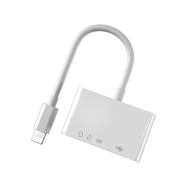מתאם מצלמה Lightning ל-USB-A, USB-C וכרטיסי זיכרון | Yesido GS12