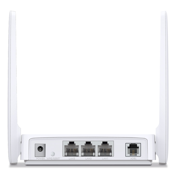 ראוטר אלחוטי 300Mbps עם מודם ADSL2+ לאינטרנט ביתי יציב | Mercusys MW300D