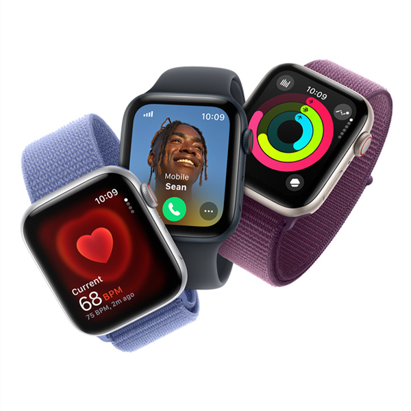 שעון חכם Apple Watch 40mm SE 2024 GPS בצבע Starlight Aluminum | רצועה סטארלייט S/M