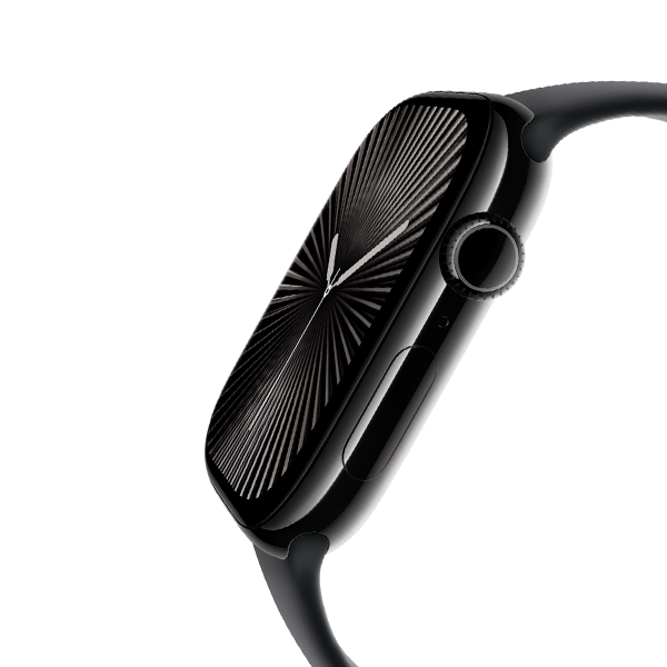 שעון חכם Apple Watch 42mm Series 10 GPS בצבע Jet Back Aluminum | רצועה שחורה
