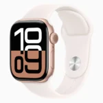 שעון חכם Apple Watch 42mm Series 10 GPS בצבע Rose Gold Aluminum | רצועה ורוד עדין S/M