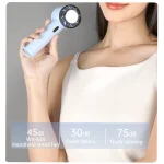 מאוורר ידני נייד סגול עם קומפרסור קירור וקל לנשיאה | 625